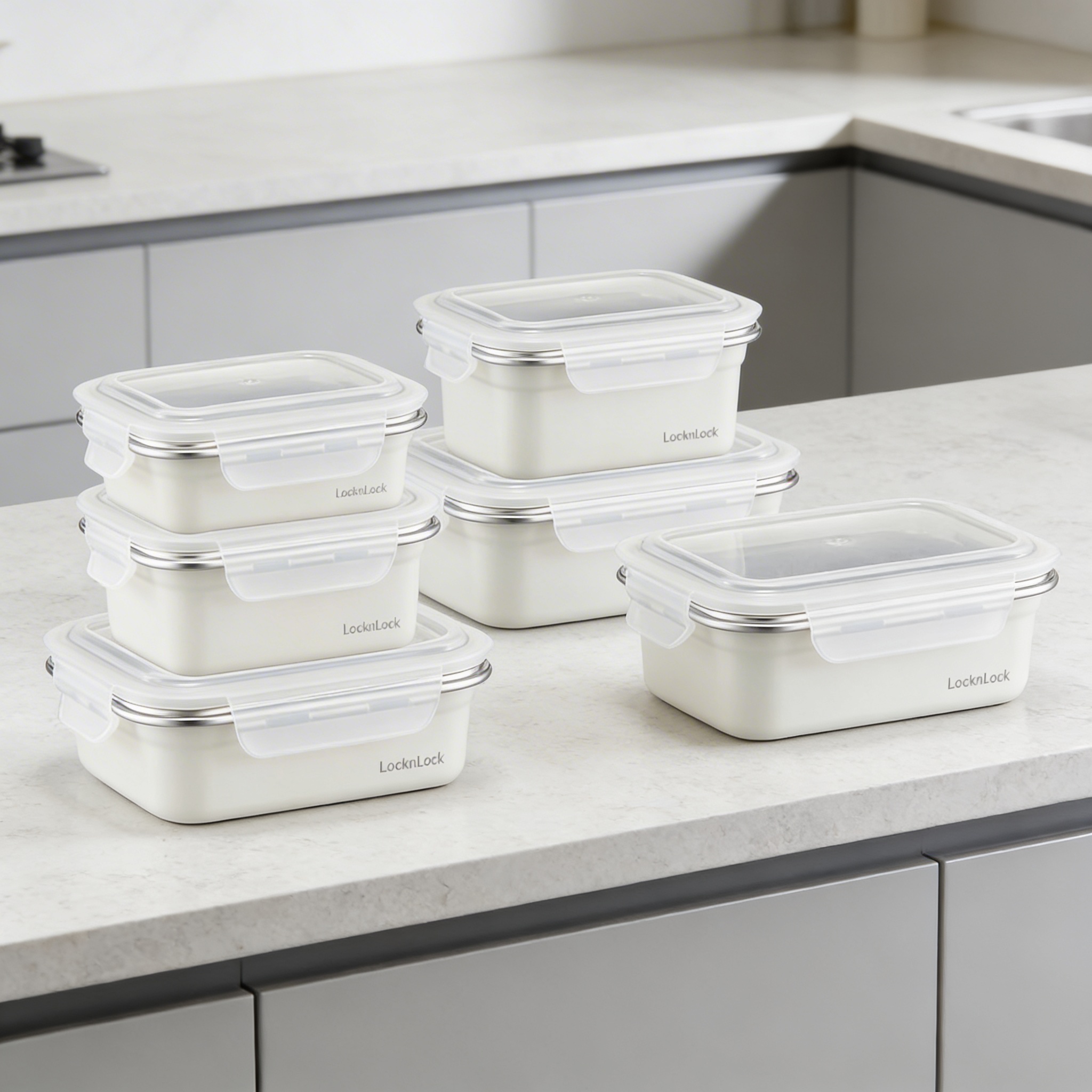 DOWELL CIRCULATOR STAND FAN (₱3,599) and LOCK & LOCK MICROWAVE STAINLESS STEEL CONTAINERS (from ₱579)